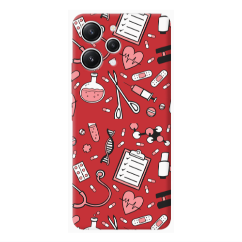 Xiaomi Redmi 12 Laboratory Red Colored Silicone TPU Θήκη