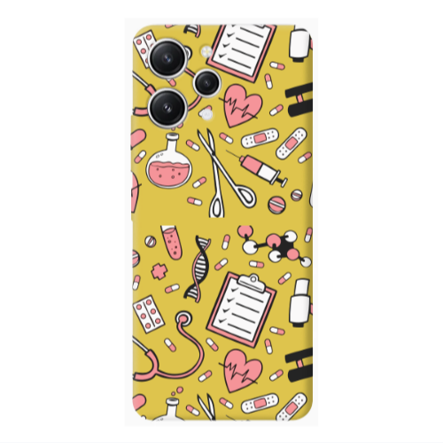 Xiaomi Redmi 12 Laboratory Yellow Colored Silicone TPU Θήκη