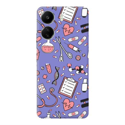 Xiaomi Redmi 13C Laboratory Purple Colored Silicone TPU Θήκη