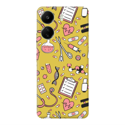 Xiaomi Redmi 13C Laboratory Yellow Colored Silicone TPU Θήκη