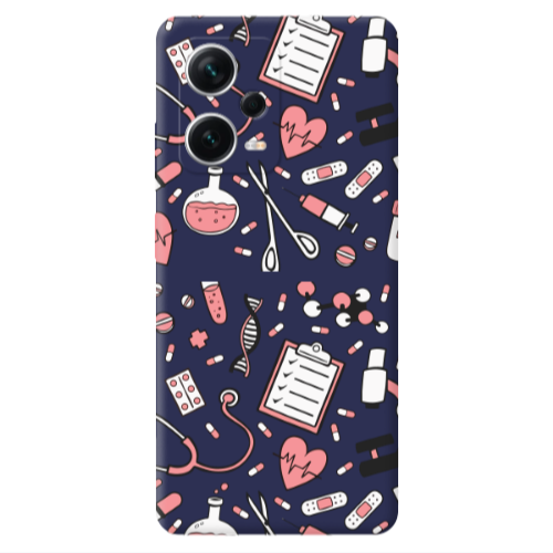 Xiaomi Poco X5 Laboratory Dark blue Colored Silicone TPU Θήκη