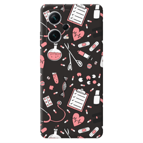Xiaomi Poco X5 Laboratory Black Colored Silicone TPU Θήκη