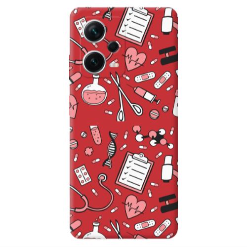 Xiaomi Poco X5 Laboratory Red Colored Silicone TPU Θήκη