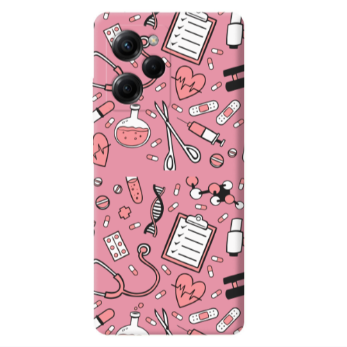 Xiaomi Poco X5 Pro Laboratory Pink Colored Silicone TPU Θήκη