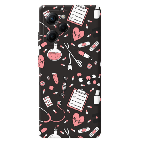Xiaomi Poco X5 Pro Laboratory Black Colored Silicone TPU Θήκη