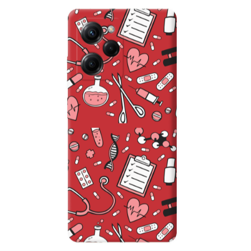 Xiaomi Poco X5 Pro Laboratory Red Colored Silicone TPU Θήκη