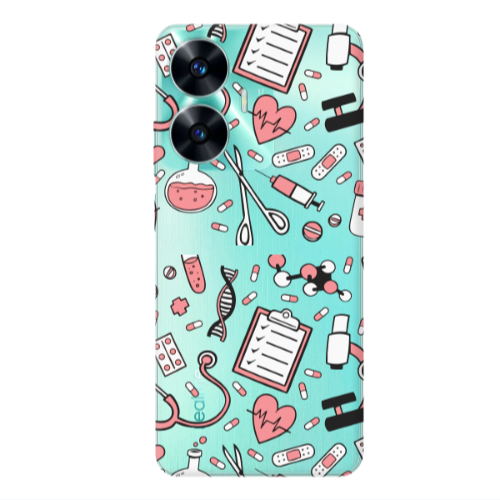 Realme C55 Laboratory Transparent Silicone TPU Θήκη
