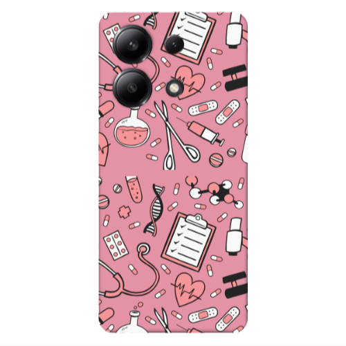 Xiaomi Redmi Note 13 4G Laboratory Pink Colored Silicone TPU Θήκη