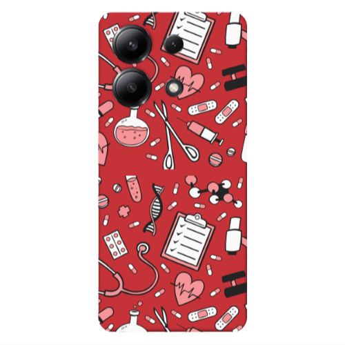 Xiaomi Redmi Note 13 4G Laboratory Red Colored Silicone TPU Θήκη