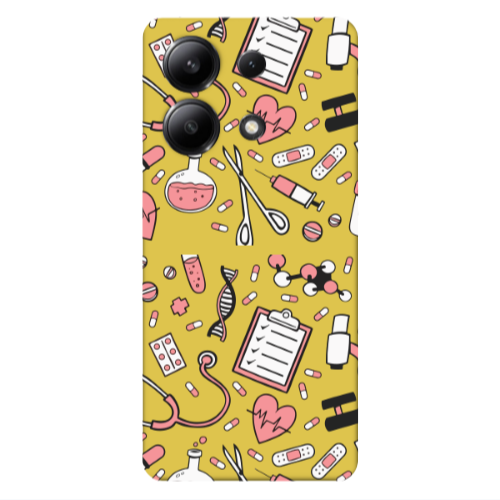 Xiaomi Redmi Note 13 4G Laboratory Yellow Colored Silicone TPU Θήκη