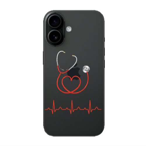 Apple Iphone 16 plus Stethoscope Transparent Silicone TPU Θήκη