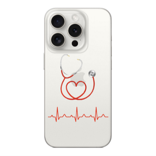 Apple Iphone 16 Pro Stethoscope Transparent Silicone TPU Θήκη