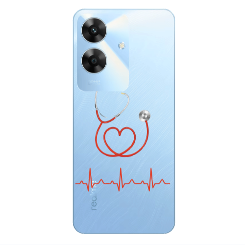Realme Note 60 Stethoscope Transparent Silicone TPU Θήκη