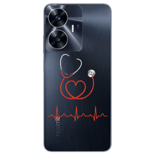 Realme Note 50 Stethoscope Transparent Silicone TPU Θήκη