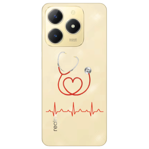 Realme C61 Stethoscope Transparent Silicone TPU Θήκη
