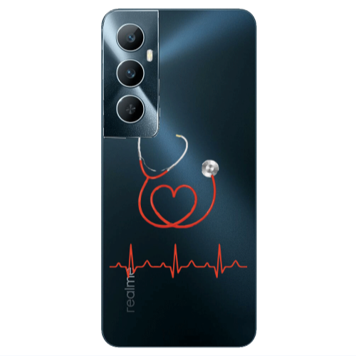 Realme C65 Stethoscope Transparent Silicone TPU Θήκη