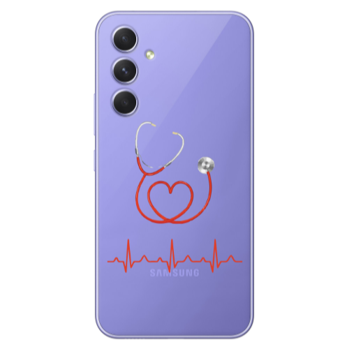 Samsung A56 Stethoscope Transparent Silicone TPU Θήκη
