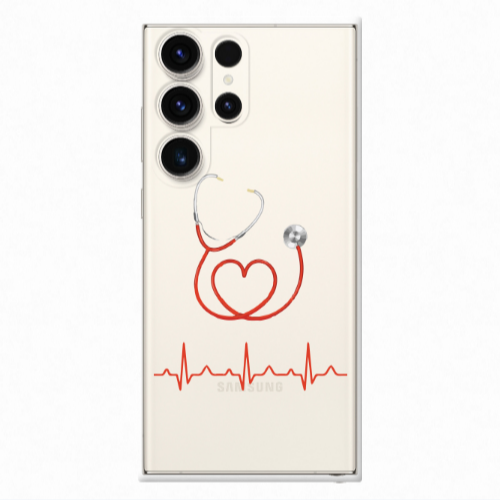 Samsung S25 Ultra Stethoscope Transparent Silicone TPU Θήκη