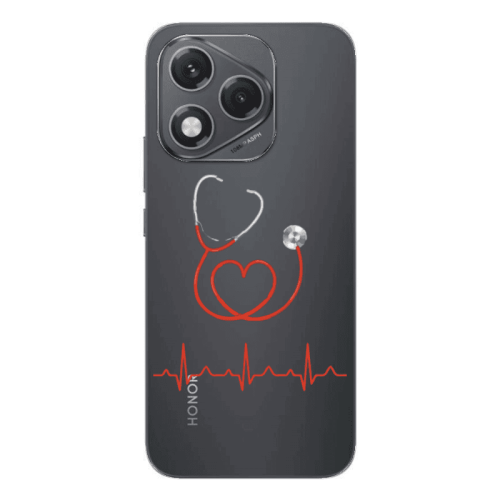 Honor 400 Lite Stethoscope Transparent Silicone TPU Θήκη