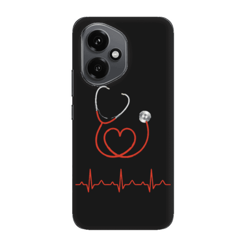 Honor Magic 400 Stethoscope Black Colored Silicone TPU Θήκη