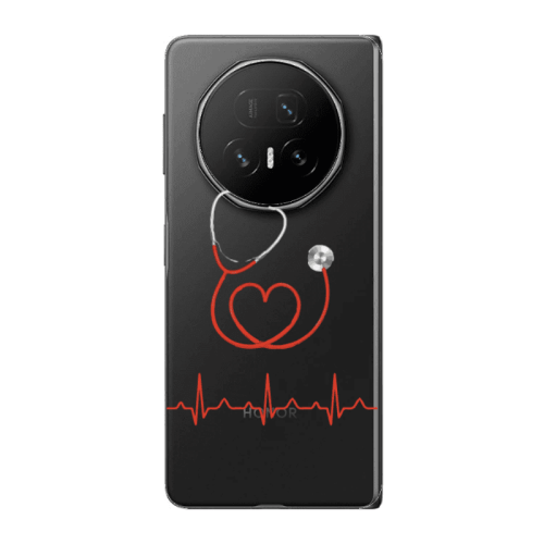 Honor Magic V5 Stethoscope Transparent Silicone TPU Θήκη