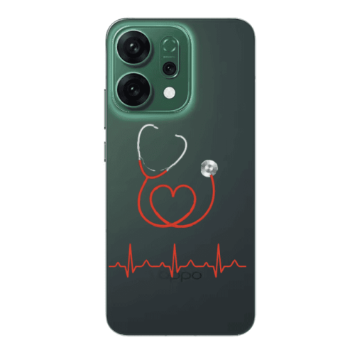 Oppo RENO 14 Stethoscope Transparent Silicone TPU Θήκη