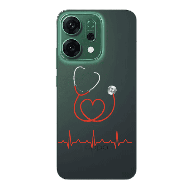 Oppo RENO 14 Stethoscope Transparent Silicone TPU Θήκη