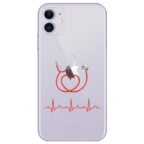 Apple iPhone 11  Stethoscope Transparent Silicone TPU Θήκη