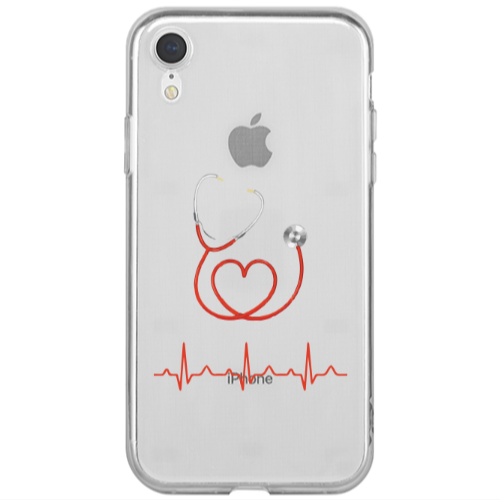 Apple iPhone Xr Stethoscope Transparent Silicone TPU Θήκη