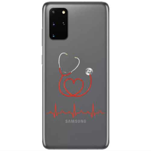 Samsung S20 Plus Stethoscope Transparent Silicone TPU Θήκη
