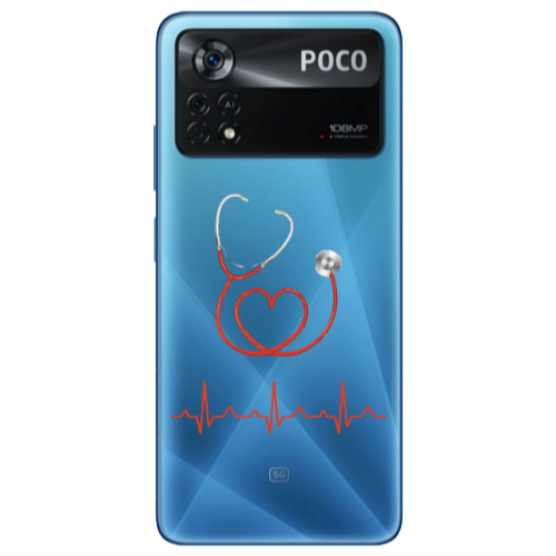Xiaomi Poco X4 Pro Stethoscope Transparent Silicone TPU Θήκη