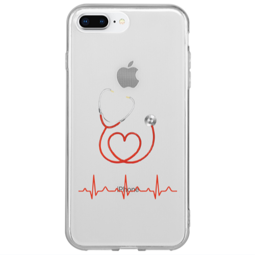 Apple iPhone 7 Plus Stethoscope Transparent Silicone TPU Θήκη