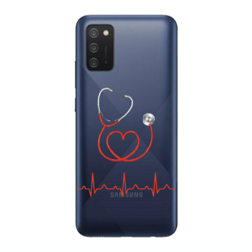 Samsung A03S Stethoscope Transparent Silicone TPU Θήκη