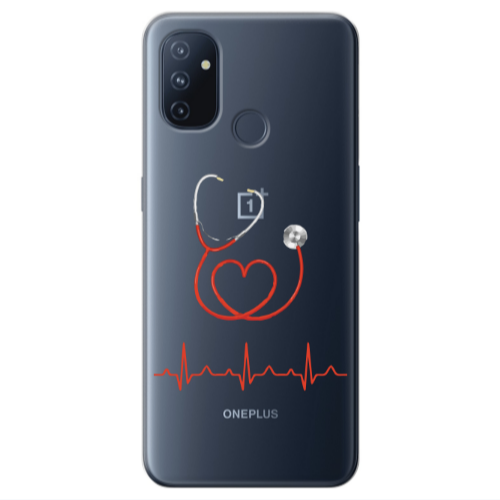 Oneplus Nord 100 Stethoscope Transparent Silicone TPU Θήκη