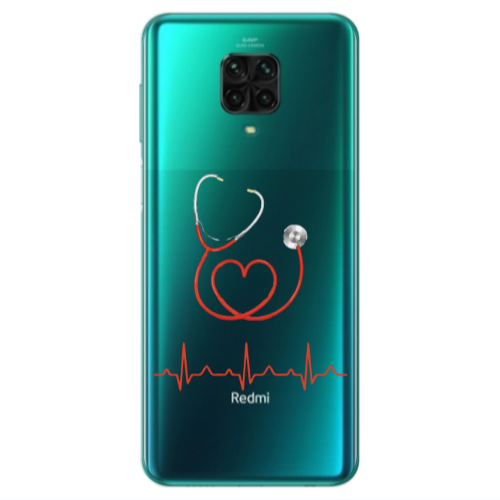 Xiaomi Redmi Note 9S Stethoscope Transparent Silicone TPU Θήκη