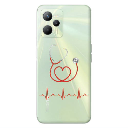 Realme C35 Stethoscope Transparent Silicone TPU Θήκη
