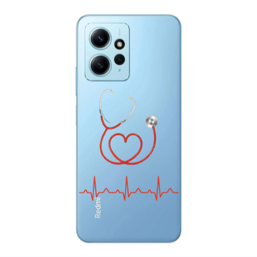 Xiaomi Redmi Note 12 4G Stethoscope Transparent Silicone TPU Θήκη