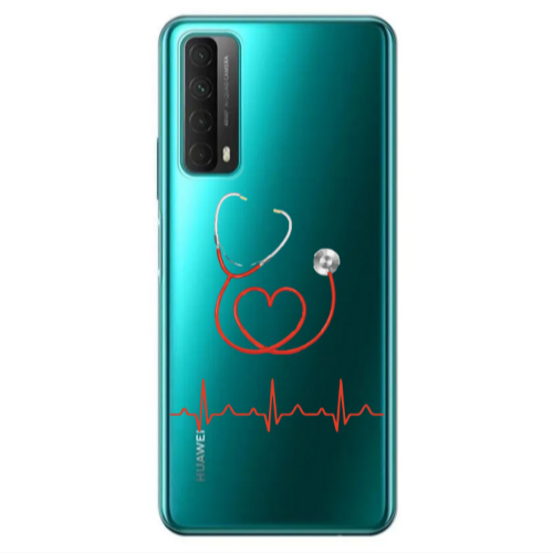 Huawei P Smart 2021 Stethoscope Transparent Silicone TPU Θήκη