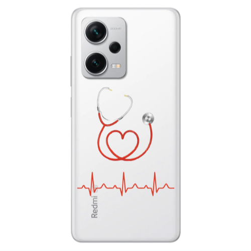 Xiaomi Redmi Note 12 5G Stethoscope Transparent Silicone TPU Θήκη