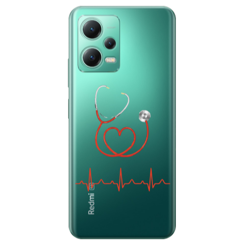 Xiaomi Redmi Note 12 Pro Plus 5G Stethoscope Transparent Silicone TPU Θήκη