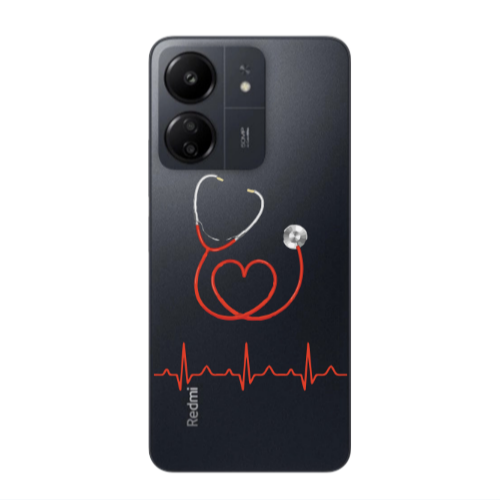Xiaomi Redmi 13C Stethoscope Transparent Silicone TPU Θήκη