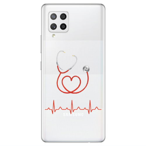 Samsung A42 5G Stethoscope Transparent Silicone TPU Θήκη