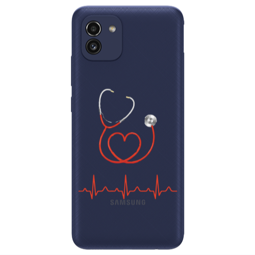 Samsung A03 Stethoscope Transparent Silicone TPU Θήκη