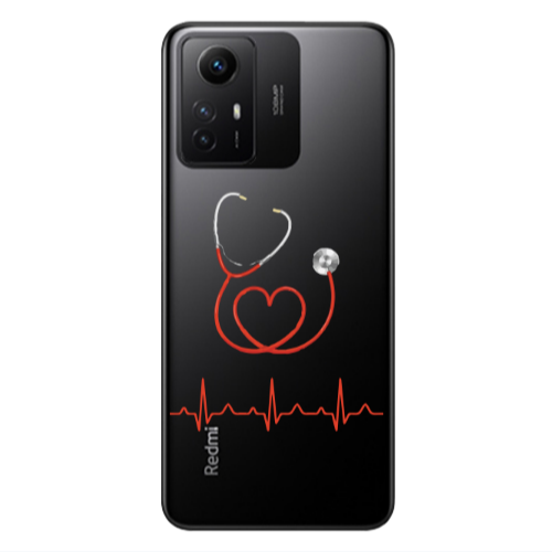 Xiaomi Redmi Note 12s Stethoscope Transparent Silicone TPU Θήκη