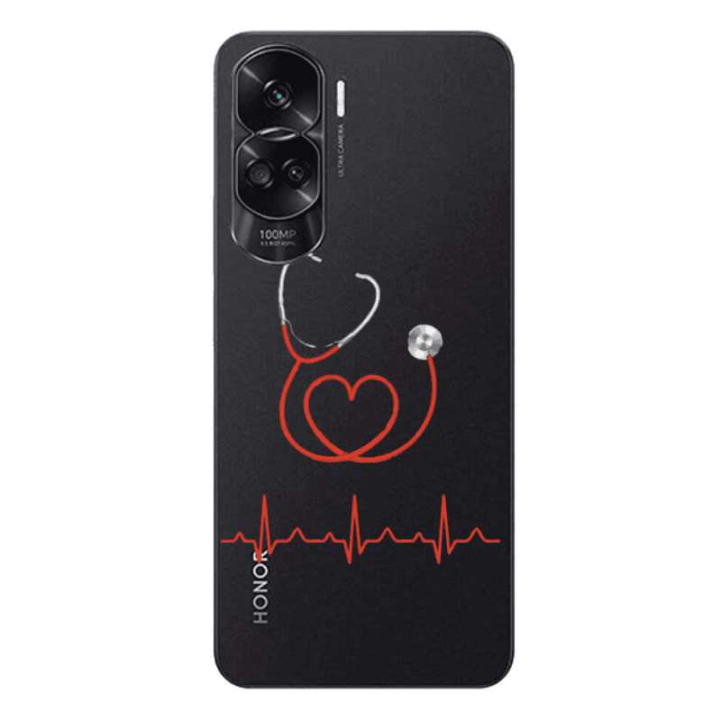 Honor 90 Lite 5G Stethoscope Transparent Silicone TPU Θήκη