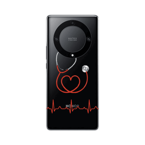 Honor Magic5 Lite 5G Stethoscope Transparent Silicone TPU Θήκη
