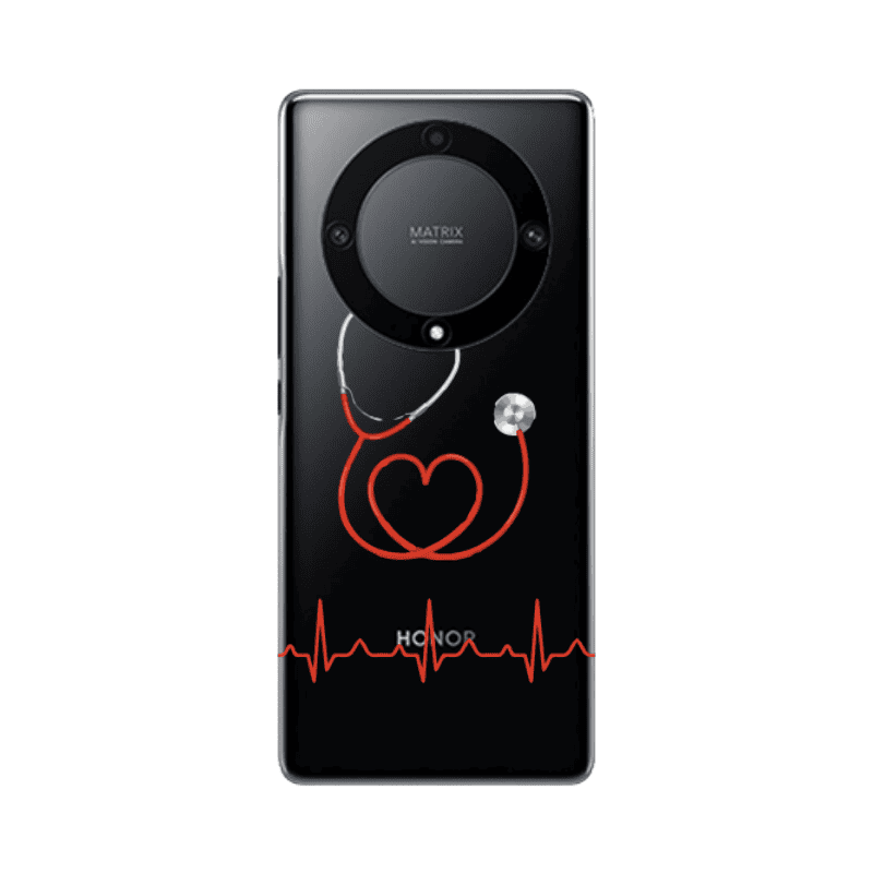 Honor Magic5 Lite 5G Stethoscope Transparent Silicone TPU Θήκη