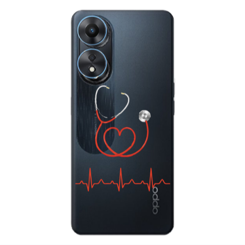 Oppo A 98 Stethoscope Transparent Silicone TPU Θήκη