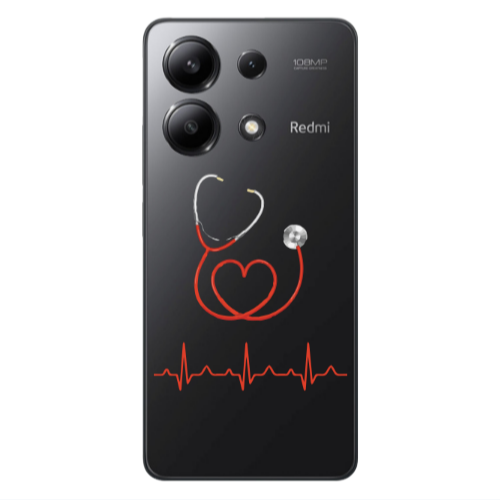 Xiaomi Redmi Note 13 4G Stethoscope Transparent Silicone TPU Θήκη