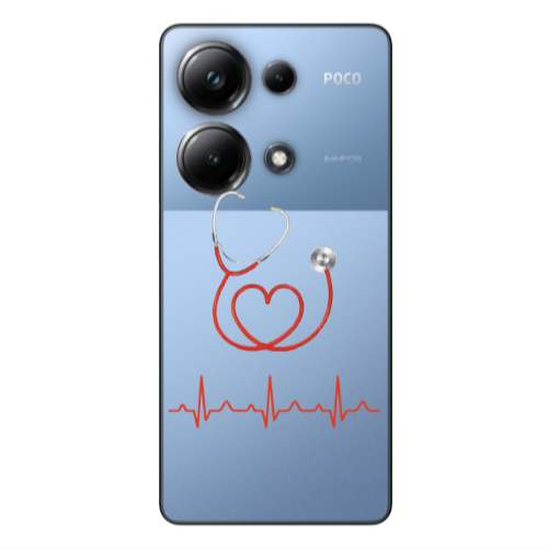 Xiaomi Poco M6 Pro 4G Stethoscope Transparent Silicone TPU Θήκη